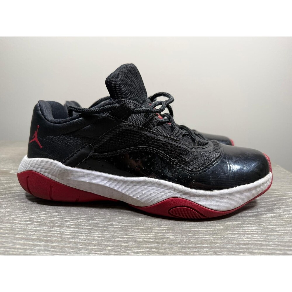 Nike Air Jordan 11 CMFT Low Shoes Black Red White "Bred" DM0844-005 Mens Size 8